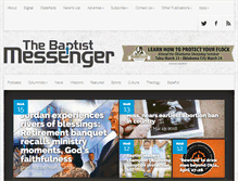 Tablet Screenshot of baptistmessenger.com